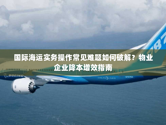 国际海运实务操作常见难题如何破解?物业企业降本增效指南 国际海运实务操作常见难题如何破解?物业企业降本增效指南