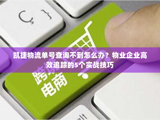 凯捷物流单号查询不到怎么办?物业企业高效追踪的5个实战技巧 凯捷物流单号查询不到怎么办?物业企业高效追踪的5个实战技巧