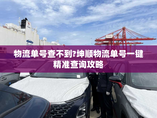 物流单号查不到?坤顺物流单号一键精准查询攻略