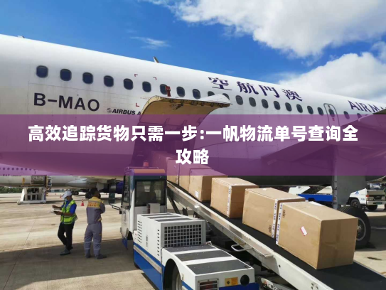 高效追踪货物只需一步:一帆物流单号查询全攻略 高效追踪货物只需一步:一帆物流单号查询全攻略