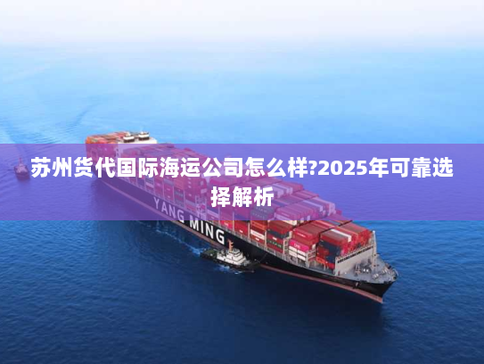 苏州货代国际海运公司怎么样?2025年可靠选择解析 苏州货代国际海运公司怎么样?2025年可靠选择解析