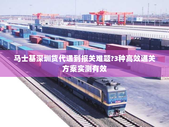 马士基深圳货代遇到报关难题?3种高效通关方案实测有效