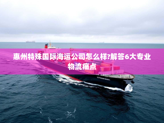 惠州特殊国际海运公司怎么样?解答6大专业物流痛点 惠州特殊国际海运公司怎么样?解答6大专业物流痛点