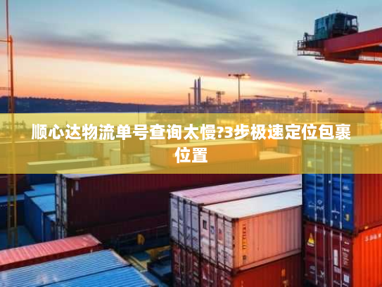 顺心达物流单号查询太慢?3步极速定位包裹位置