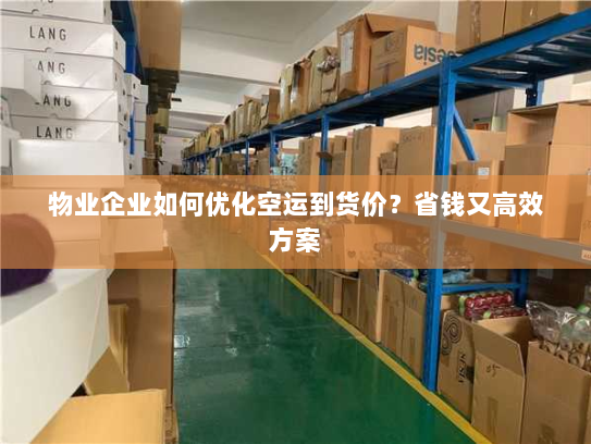 物业企业如何优化空运到货价？省钱又高效方案