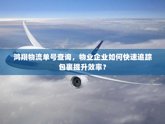 鸿翔物流单号查询，物业企业如何快速追踪包裹提升效率？