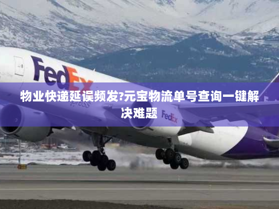 物业快递延误频发?元宝物流单号查询一键解决难题 物业快递延误频发?元宝物流单号查询一键解决难题