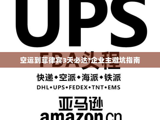 空运到菲律宾3天必达?企业主避坑指南