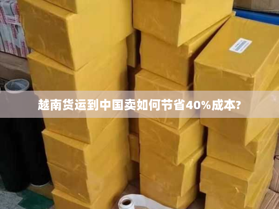 越南货运到中国卖如何节省40%成本? 越南货运到中国卖如何节省40%成本?