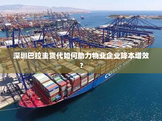 深圳巴拉圭货代如何助力物业企业降本增效? 深圳巴拉圭货代如何助力物业企业降本增效?