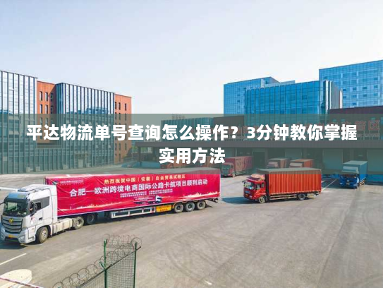 平达物流单号查询怎么操作?3分钟教你掌握实用方法 平达物流单号查询怎么操作?3分钟教你掌握实用方法
