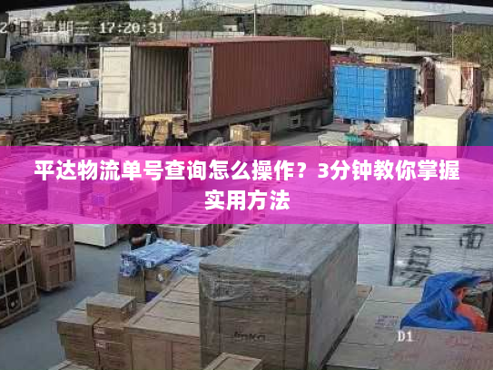 平达物流单号查询怎么操作?3分钟教你掌握实用方法 平达物流单号查询怎么操作?3分钟教你掌握实用方法