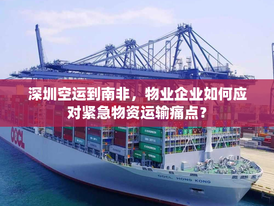 深圳空运到南非，物业企业如何应对紧急物资运输痛点？