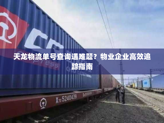天龙物流单号查询遇难题?物业企业高效追踪指南 天龙物流单号查询遇难题?物业企业高效追踪指南