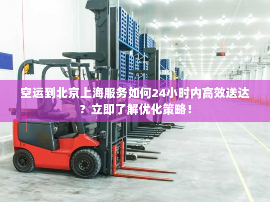 空运到北京上海服务如何24小时内高效送达？立即了解优化策略！