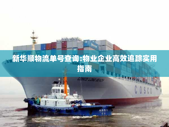 新华顺物流单号查询:物业企业高效追踪实用指南
