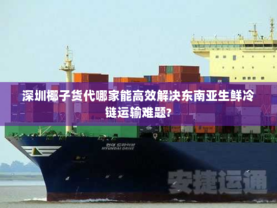 深圳椰子货代哪家能高效解决东南亚生鲜冷链运输难题? 深圳椰子货代哪家能高效解决东南亚生鲜冷链运输难题?