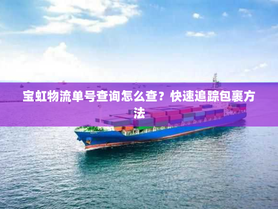 宝虹物流单号查询怎么查?快速追踪包裹方法 宝虹物流单号查询怎么查?快速追踪包裹方法