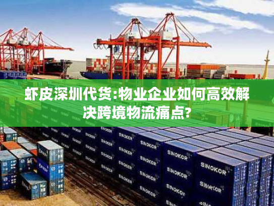 虾皮深圳代货:物业企业如何高效解决跨境物流痛点?