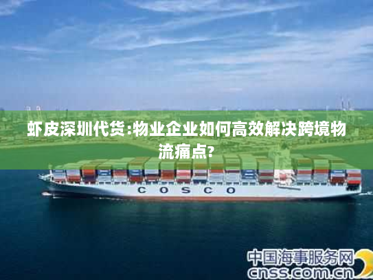 虾皮深圳代货:物业企业如何高效解决跨境物流痛点? 虾皮深圳代货:物业企业如何高效解决跨境物流痛点?