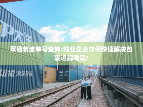 双通物流单号查询:物业企业如何快速解决包裹追踪难题?