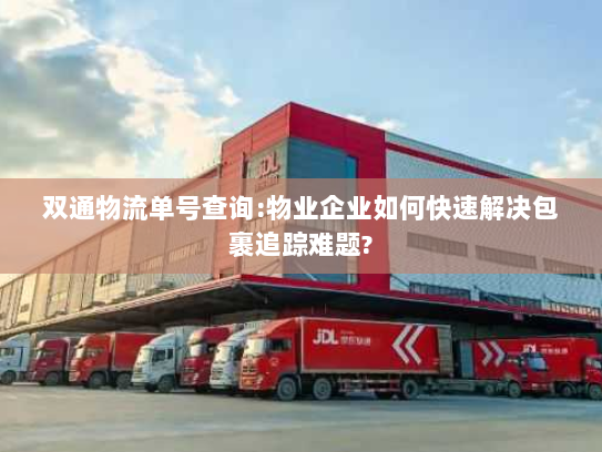 双通物流单号查询:物业企业如何快速解决包裹追踪难题?