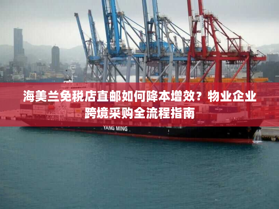 海美兰免税店直邮如何降本增效?物业企业跨境采购全流程指南 海美兰免税店直邮如何降本增效?物业企业跨境采购全流程指南