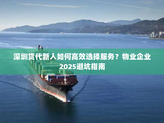 深圳货代新人如何高效选择服务?物业企业2025避坑指南 深圳货代新人如何高效选择服务?物业企业2025避坑指南