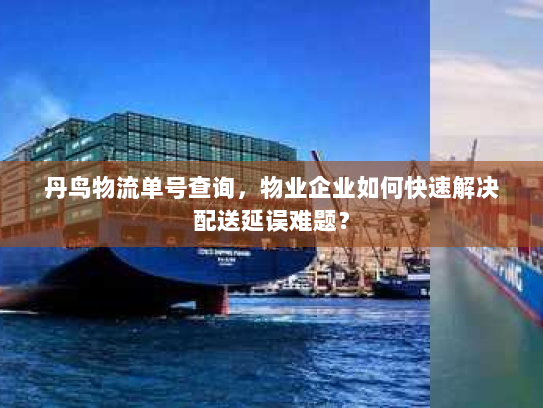 丹鸟物流单号查询,物业企业如何快速解决配送延误难题? 丹鸟物流单号查询,物业企业如何快速解决配送延误难题?