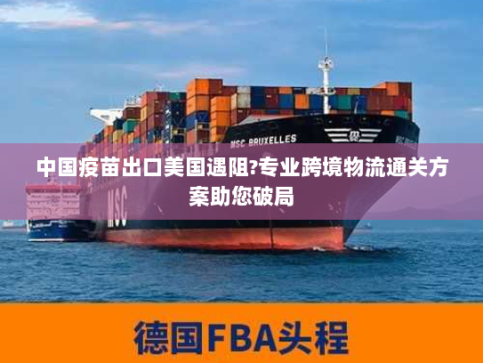 中国疫苗出口美国遇阻?专业跨境物流通关方案助您破局 中国疫苗出口美国遇阻?专业跨境物流通关方案助您破局