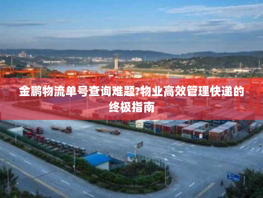 金鹏物流单号查询难题?物业高效管理快递的终极指南