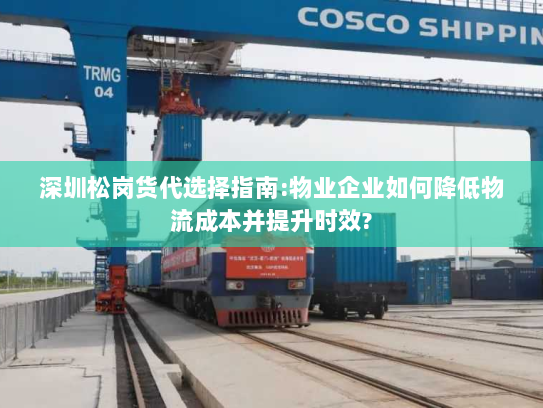 深圳松岗货代选择指南:物业企业如何降低物流成本并提升时效? 深圳松岗货代选择指南:物业企业如何降低物流成本并提升时效?