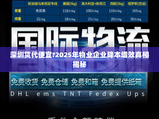深圳货代便宜?2025年物业企业降本增效真相揭秘 深圳货代便宜?2025年物业企业降本增效真相揭秘