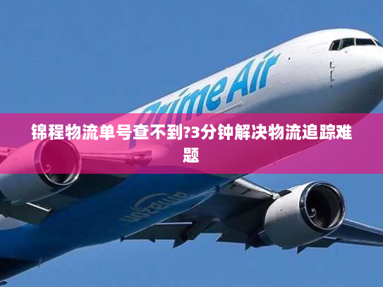锦程物流单号查不到?3分钟解决物流追踪难题