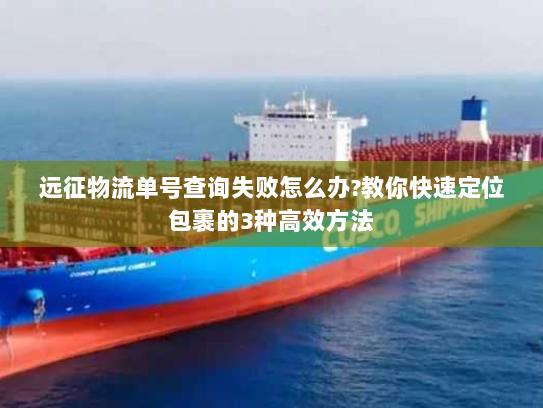 远征物流单号查询失败怎么办?教你快速定位包裹的3种高效方法 远征物流单号查询失败怎么办?教你快速定位包裹的3种高效方法