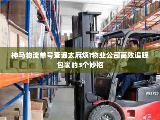 神马物流单号查询太麻烦?物业公司高效追踪包裹的3个妙招 神马物流单号查询太麻烦?物业公司高效追踪包裹的3个妙招