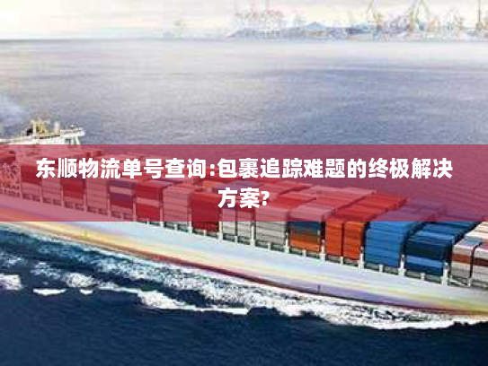 东顺物流单号查询:包裹追踪难题的终极解决方案?