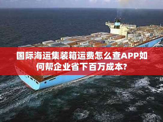 国际海运集装箱运费怎么查APP如何帮企业省下百万成本?
