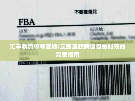 汇丰物流单号查询:立即追踪跨境包裹时效的完整指南
