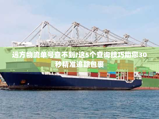 远方物流单号查不到?这5个查询技巧助您30秒精准追踪包裹