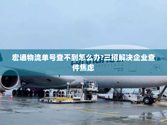 宏通物流单号查不到怎么办?三招解决企业查件焦虑 宏通物流单号查不到怎么办?三招解决企业查件焦虑