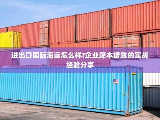 进出口国际海运怎么样?企业降本增效的实战经验分享 进出口国际海运怎么样?企业降本增效的实战经验分享