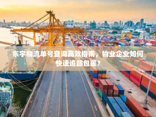 东宇物流单号查询高效指南，物业企业如何快速追踪包裹？