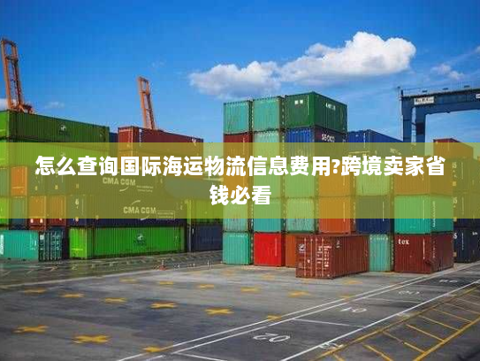 怎么查询国际海运物流信息费用?跨境卖家省钱必看 怎么查询国际海运物流信息费用?跨境卖家省钱必看