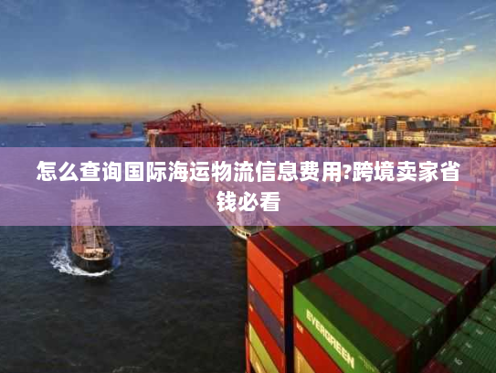 怎么查询国际海运物流信息费用?跨境卖家省钱必看 怎么查询国际海运物流信息费用?跨境卖家省钱必看