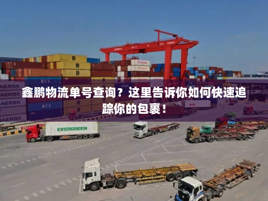 鑫鹏物流单号查询?这里告诉你如何快速追踪你的包裹! 鑫鹏物流单号查询?这里告诉你如何快速追踪你的包裹!