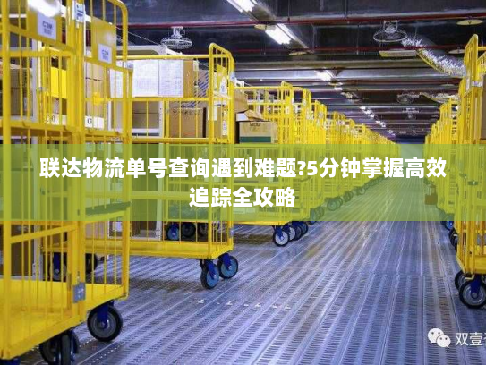联达物流单号查询遇到难题?5分钟掌握高效追踪全攻略 联达物流单号查询遇到难题?5分钟掌握高效追踪全攻略