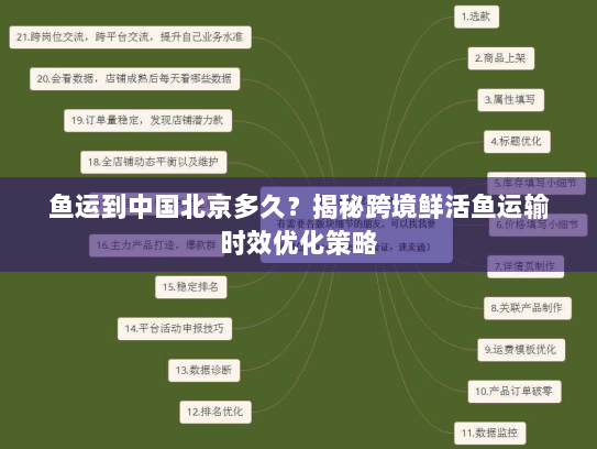 鱼运到中国北京多久?揭秘跨境鲜活鱼运输时效优化策略 鱼运到中国北京多久?揭秘跨境鲜活鱼运输时效优化策略