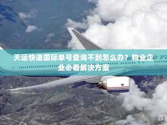 天运快递国际单号查询不到怎么办？物业企业必看解决方案