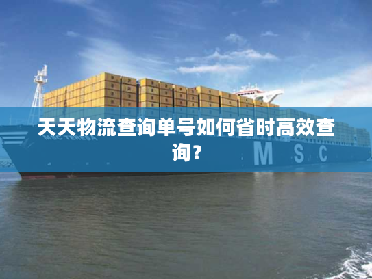 天天物流查询单号如何省时高效查询? 天天物流查询单号如何省时高效查询?